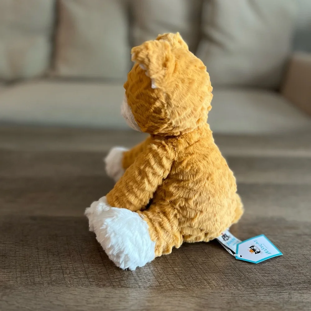 Jellycat Fuddlewuddle Ginger Cat + Cute Bows - VHTF! 🎀 - Authentic & NWT! - Picture 4 of 5